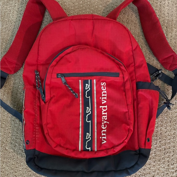Vineyard Vines Red and Black Sporty Backpack